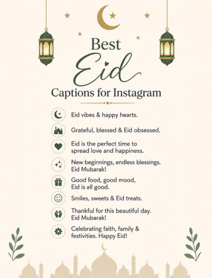 Best Eid Captions for Instagram