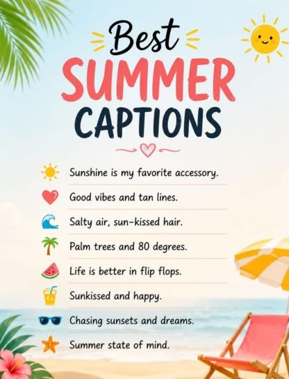 Best Summer Captions