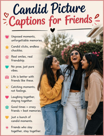 Candid Picture Captions for Friends