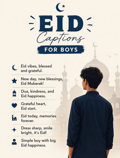 Eid Captions for Instagram for Boy