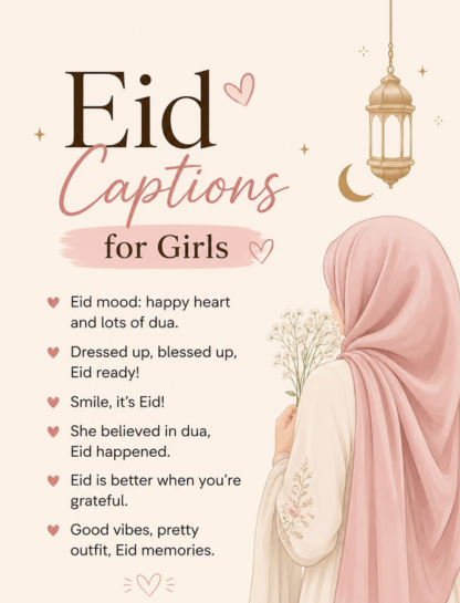 Eid Captions for Instagram for Girl