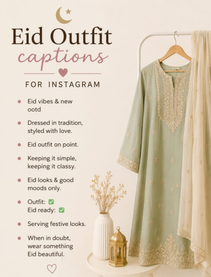 Eid Outfit Captions for Instagram