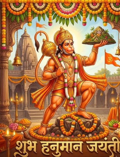 Hanuman Jayanti Caption in Marathi