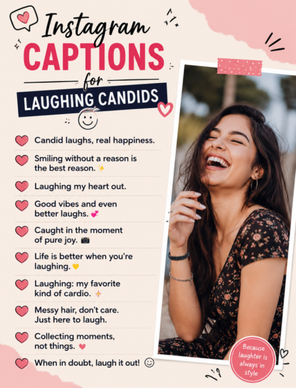 Instagram Captions for Laughing Candids
