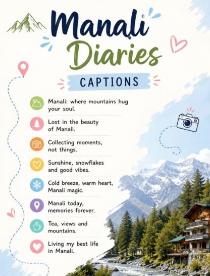 Manali Diaries Caption