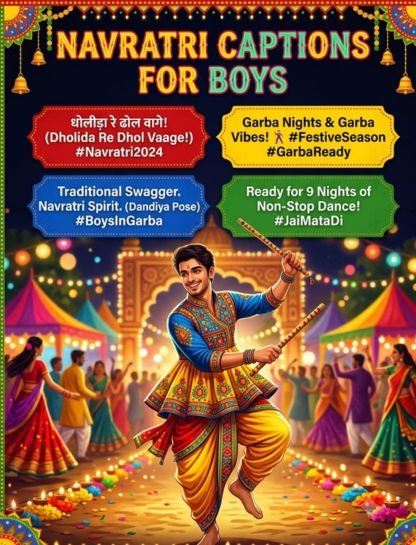 Navratri Captions for Instagram for Boy