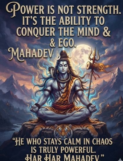 Power & Strength Mahadev Quotes