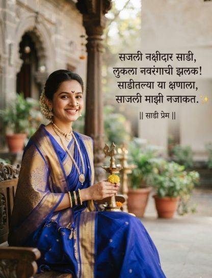 Saree Quotes for Instagram Captions in Marathi