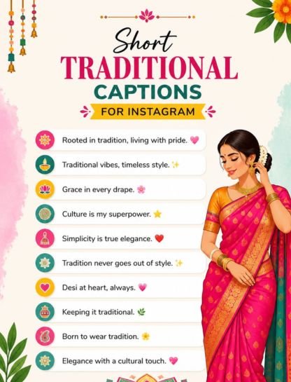 Short Traditional Captions for Instagram