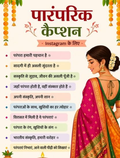 Traditional Captions for Instagram in Hindi