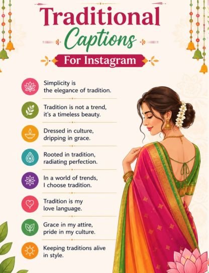 Traditional Outfit Captions for Instagram