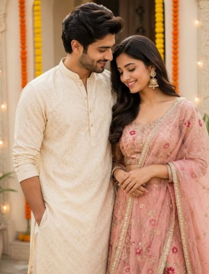 Traditional Outfit Couple Captions for Instagram