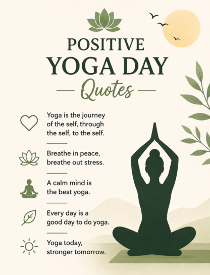 Positive Yoga Day Quotes