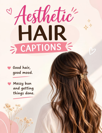 Aesthetic Hair Captions 🌙