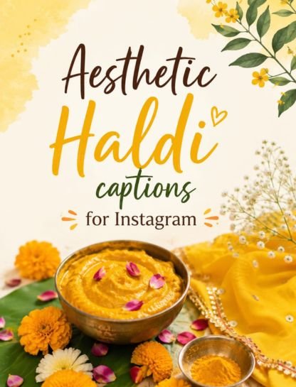 Aesthetic Haldi Captions