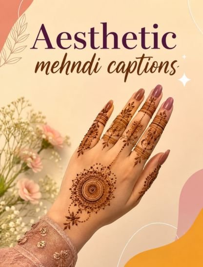Aesthetic Mehndi Captions