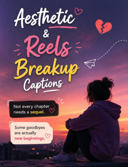 Aesthetic and Reels Breakup Captions