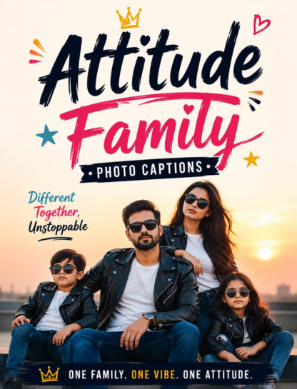 Attitude Family Photo Captions