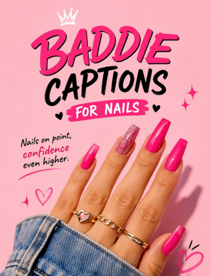 Baddie Captions for Nails