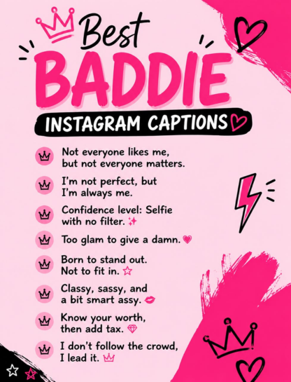 Best Baddie Instagram Captions