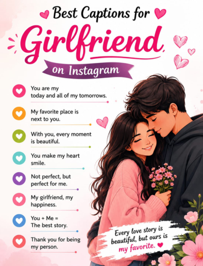 Best Captions for Girlfriend on Instagram