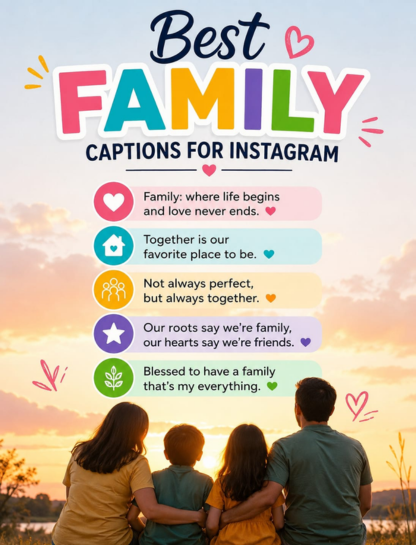 Best Family Photo Captions for Instagram