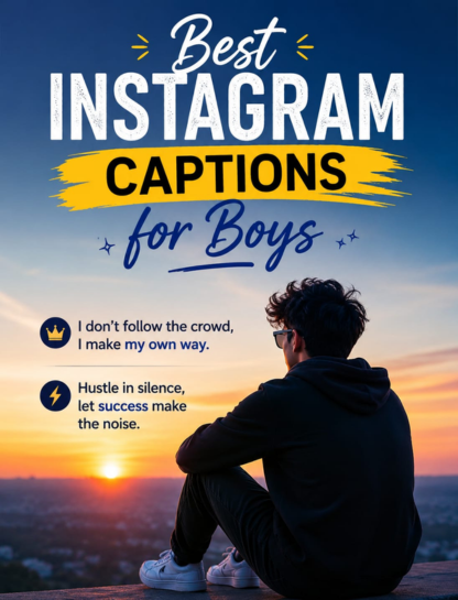 Best Instagram Captions for Boys