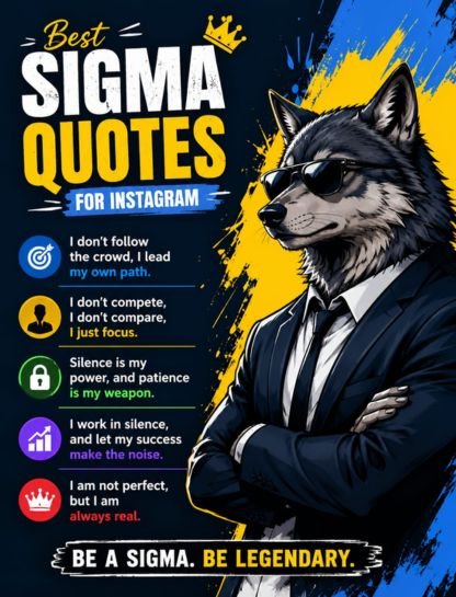 Best Sigma Quotes for Instagram