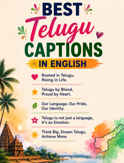 Best Telugu Captions in English