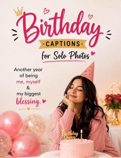 Birthday Captions for Solo Photos