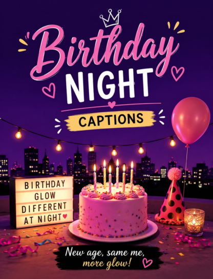 Birthday Night Captions