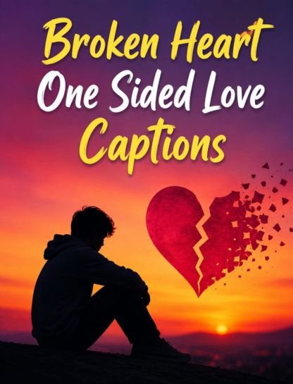 Broken Heart One-Sided Love Captions