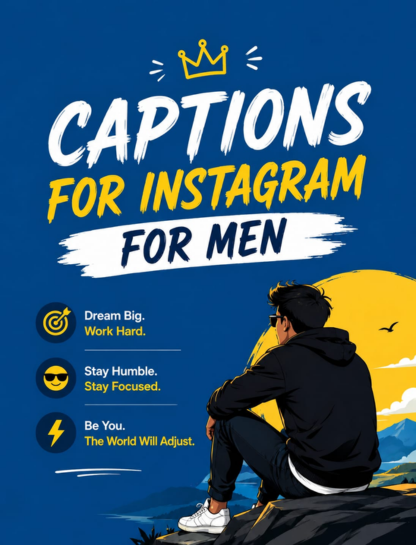 Captions for Instagram Post for Men 👑💥
