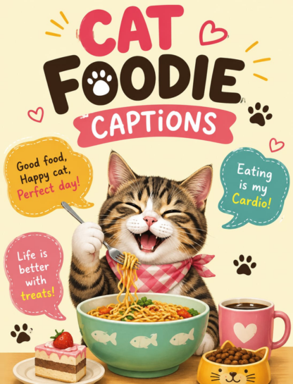 Cat Foodie Captions