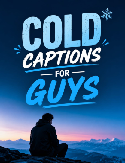 Cold Instagram Captions for Guys 🧊🌑