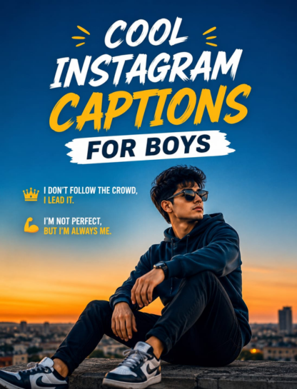 Cool Instagram Captions for Boys
