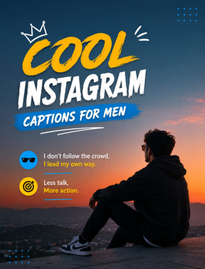 Cool Instagram Captions for Men 😎🔥