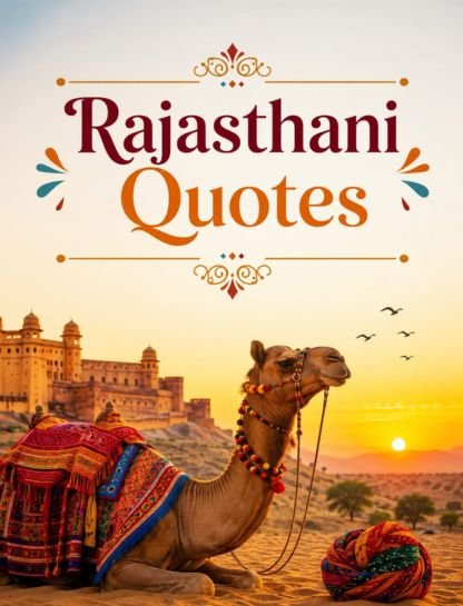 Culture Rajasthani Rajasthan Quotes