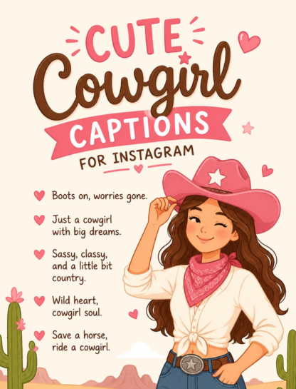 Cute Cowgirl Captions for Instagram 🤎