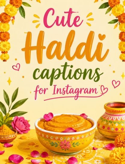 Cute Haldi Captions for Instagram