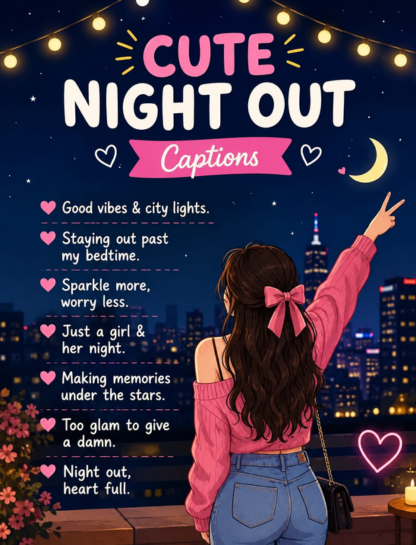 Cute Night Out Captions
