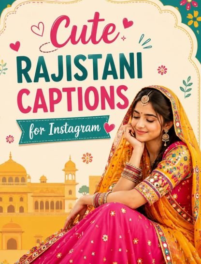 Cute Rajasthani Captions for Instagram