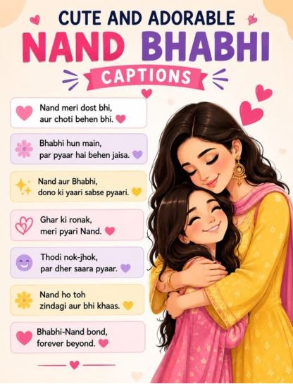 Cute and Adorable Nanad Bhabhi Captions
