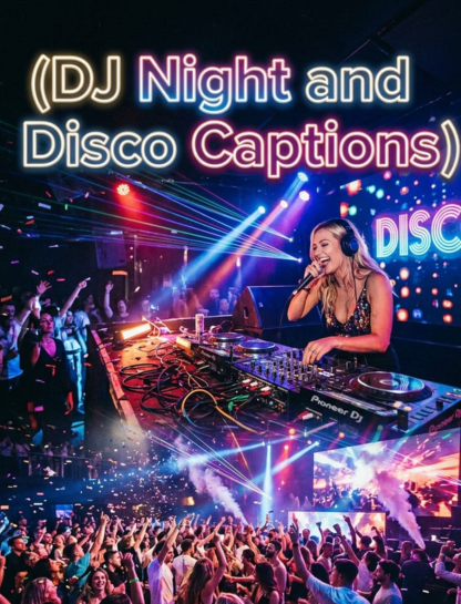 DJ Night & Disco Captions