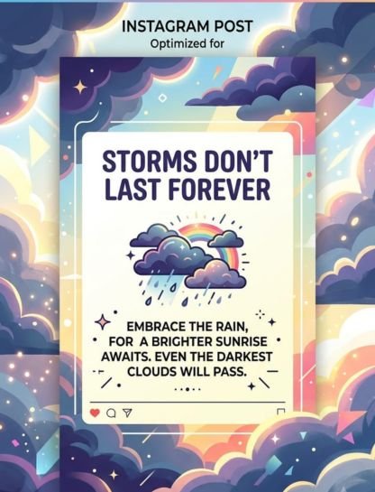 Dark Clouds Instagram Captions