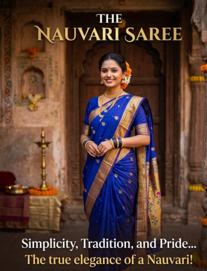 Deep Nauvari Saree Quotes and Captions