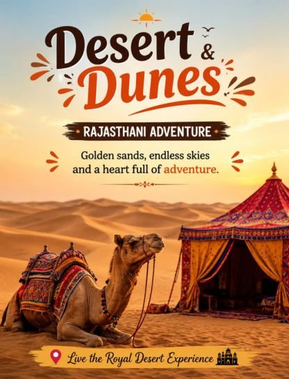 Desert and Dunes Captions for Rajasthan Adventures