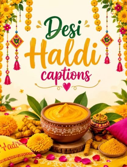 Desi Haldi Captions for Instagram