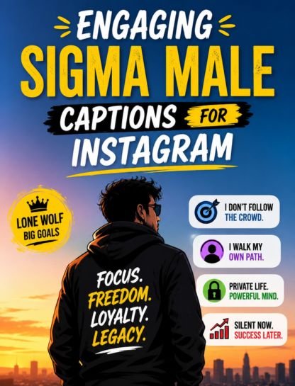 Engaging Sigma Male Captions for Instagram
