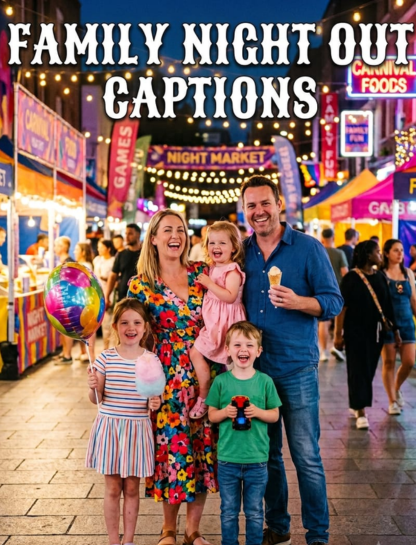 Family Night Out Captions
